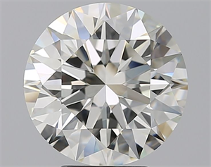 Picture of Natural Diamond 4.01 Carats, Round with Excellent Cut, J Color, VVS1 Clarity and Certified by GIA