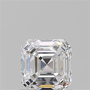 Picture of Natural Diamond 0.73 Carats, Asscher with  Cut, E Color, VVS1 Clarity and Certified by GIA