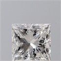 Natural Diamond 1.20 Carats, Princess with  Cut, G Color, VS2 Clarity and Certified by GIA