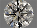 Natural Diamond 0.80 Carats, Round with Excellent Cut, J Color, VS2 Clarity and Certified by GIA
