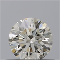 Natural Diamond 0.41 Carats, Round with Excellent Cut, I Color, VVS2 Clarity and Certified by IGI