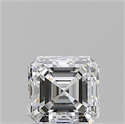 Natural Diamond 0.90 Carats, Asscher with  Cut, E Color, VVS2 Clarity and Certified by GIA