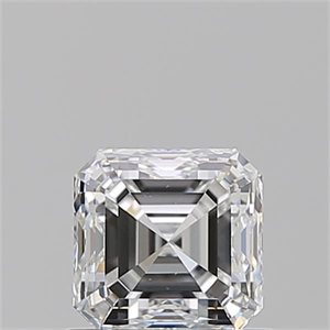 Picture of Natural Diamond 0.90 Carats, Asscher with  Cut, E Color, VVS2 Clarity and Certified by GIA
