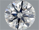 Natural Diamond 0.70 Carats, Round with Excellent Cut, F Color, SI2 Clarity and Certified by GIA