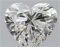 Diamante Natural 0.93 quilates, Corazón , Color H, claridad IF y certificado GIA
