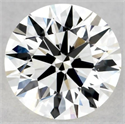 Natural Diamond 0.45 Carats, Round with Excellent Cut, H Color, VVS2 Clarity and Certified by GIA