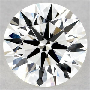 Picture of Natural Diamond 0.45 Carats, Round with Excellent Cut, H Color, VVS2 Clarity and Certified by GIA