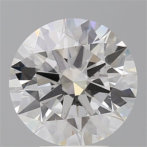 Picture of Lab Grown Diamond 5.02 Carats, Round with Ideal Cut, E Color, VS2 Clarity and Certified by IGI