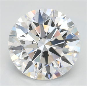 Picture of Lab Grown Diamond 3.11 Carats, Round with Ideal Cut, D Color, IF Clarity and Certified by IGI
