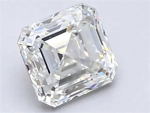 Picture of Natural Diamond 0.90 Carats, Asscher with  Cut, H Color, VVS2 Clarity and Certified by GIA