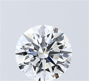 Picture of Lab Grown Diamond 2.01 Carats, Round with Excellent Cut, D Color, VVS2 Clarity and Certified by IGI