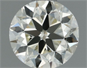 Natural Diamond 0.70 Carats, Round with Very Good Cut, K Color, VVS2 Clarity and Certified by IGI