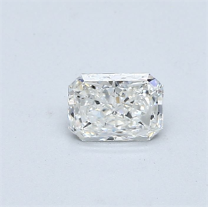 Picture of Natural Diamond 0.57 Carats, Radiant with  Cut, F Color, SI1 Clarity and Certified by GIA