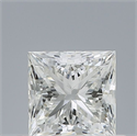 Natural Diamond 0.70 Carats, Princess with  Cut, I Color, VVS1 Clarity and Certified by GIA