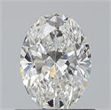 Diamante Natural 0.71 quilates, Ovalado , Color F, claridad VS2 y certificado GIA