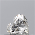 Natural Diamond 0.31 Carats, Heart with  Cut, F Color, VVS2 Clarity and Certified by GIA