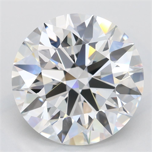 Picture of Lab Grown Diamond 3.89 Carats, Round with Excellent Cut, D Color, VVS1 Clarity and Certified by GIA