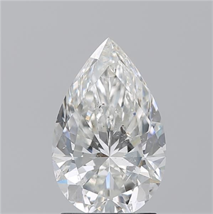 Foto Diamante Natural 2.03 quilates, De pera , Color H, claridad SI2 y certificado GIA de