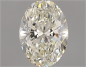 Natural Diamond 0.50 Carats, Oval with  Cut, K Color, SI2 Clarity and Certified by GIA