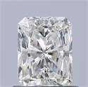 Natural Diamond 0.72 Carats, Radiant with  Cut, I Color, VVS1 Clarity and Certified by GIA