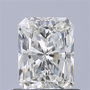 Picture of Natural Diamond 0.72 Carats, Radiant with  Cut, I Color, VVS1 Clarity and Certified by GIA