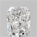 Natural Diamond 2.01 Carats, Radiant with  Cut, F Color, SI2 Clarity and Certified by GIA