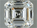 Natural Diamond 0.91 Carats, Asscher with  Cut, I Color, IF Clarity and Certified by IGI