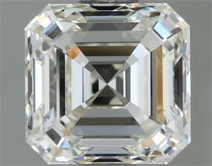 Picture of Natural Diamond 0.91 Carats, Asscher with  Cut, I Color, IF Clarity and Certified by IGI