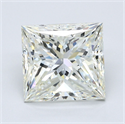 Natural Diamond 5.02 Carats, Princess with  Cut, L Color, VS2 Clarity and Certified by GIA