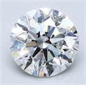 Natural Diamond 2.00 Carats, Round with Excellent Cut, F Color, SI1 Clarity and Certified by GIA
