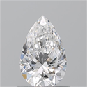 Natural Diamond 0.70 Carats, Pear with  Cut, E Color, VS2 Clarity and Certified by GIA