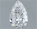 Natural Diamond 0.70 Carats, Pear with  Cut, E Color, VS1 Clarity and Certified by GIA