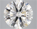 Lab Grown Diamond 4.05 Carats, Round with Ideal Cut, F Color, VS1 Clarity and Certified by IGI