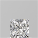 Natural Diamond 0.50 Carats, Princess with  Cut, F Color, VS1 Clarity and Certified by GIA