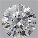 Lab Grown Diamond 2.09 Carats, Round with Ideal Cut, D Color, VVS1 Clarity and Certified by IGI