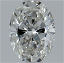 Natural Diamond 0.71 Carats, Oval with  Cut, I Color, VVS1 Clarity and Certified by GIA