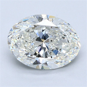 Picture of Natural Diamond 3.50 Carats, Oval with  Cut, H Color, VVS2 Clarity and Certified by GIA