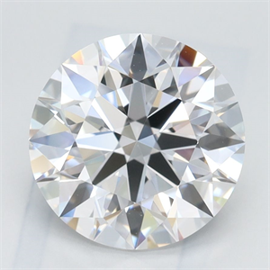 Picture of Lab Grown Diamond 2.32 Carats, Round with Ideal Cut, D Color, IF Clarity and Certified by IGI