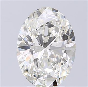 Picture of Natural Diamond 3.00 Carats, Oval with  Cut, I Color, SI1 Clarity and Certified by GIA