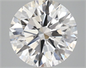 Lab Grown Diamond 2.55 Carats, Round with Ideal Cut, D Color, VS1 Clarity and Certified by IGI