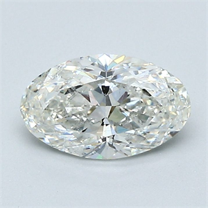 Picture of Natural Diamond 1.05 Carats, Oval with  Cut, I Color, SI2 Clarity and Certified by GIA