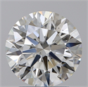 Natural Diamond 2.51 Carats, Round with Excellent Cut, H Color, VS2 Clarity and Certified by GIA