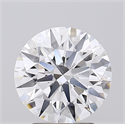 Lab Grown Diamond 3.03 Carats, Round with Ideal Cut, D Color, VVS1 Clarity and Certified by IGI