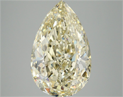 Picture of Lab Grown Diamond 7.09 Carats, Pear with  Cut, Fancy Light Yellow Color, VS2 Clarity and Certified by IGI
