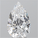 Natural Diamond 3.01 Carats, Pear with  Cut, D Color, SI1 Clarity and Certified by GIA