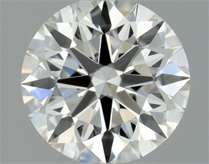 Foto Diamante Natural 0.43 quilates, Redondo , Color F, claridad IF y certificado GIA de