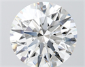 Lab Grown Diamond 6.01 Carats, Round with Ideal Cut, F Color, VS1 Clarity and Certified by IGI