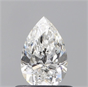 Natural Diamond 0.51 Carats, Pear with  Cut, E Color, VS1 Clarity and Certified by GIA