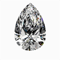 Natural Diamond 0.40 Carats, Pear with  Cut, H Color, VS2 Clarity and Certified by GIA