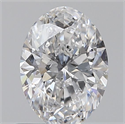Natural Diamond 0.60 Carats, Oval with  Cut, D Color, SI1 Clarity and Certified by GIA